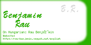 benjamin rau business card